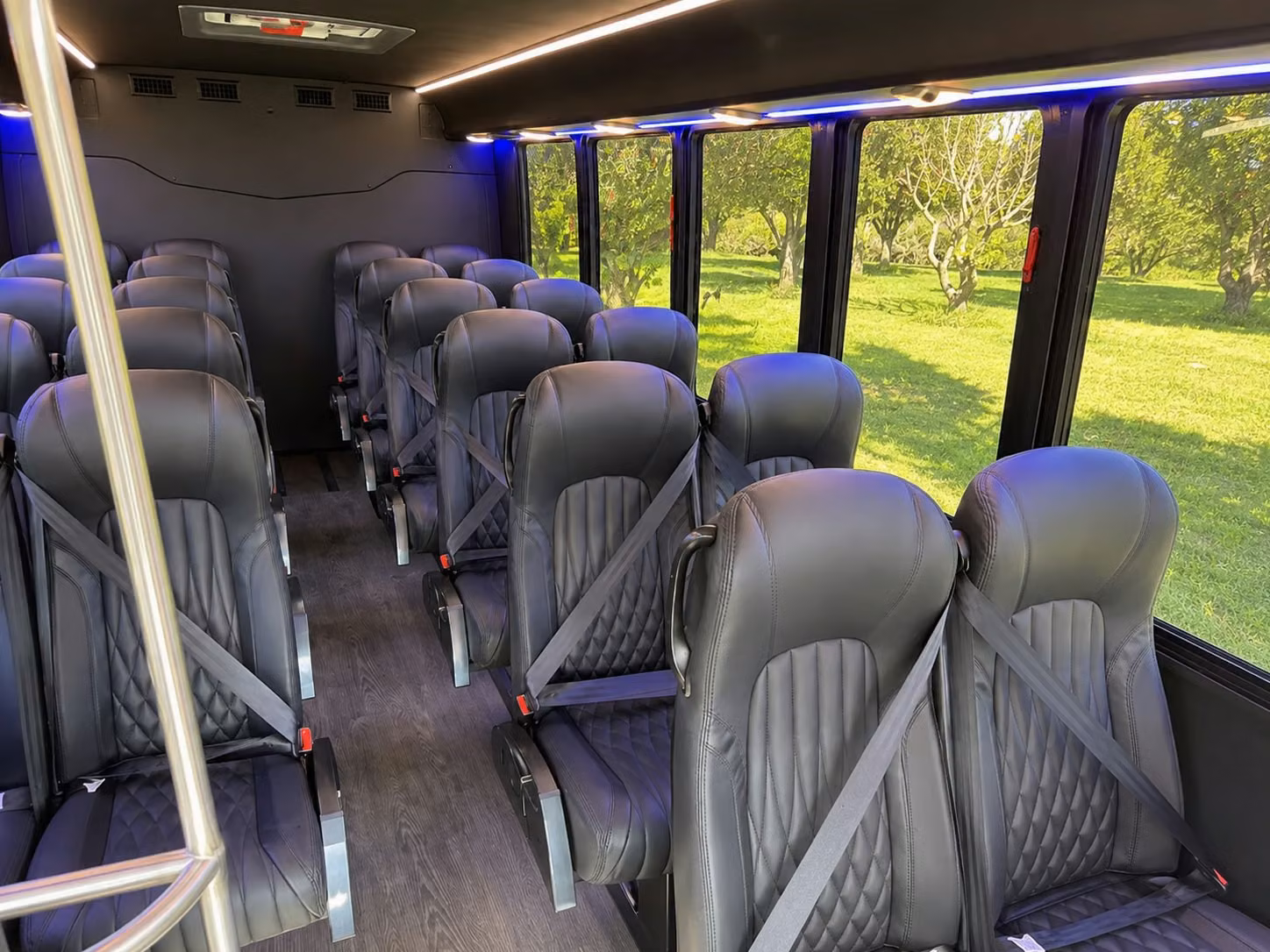 15 passenger minibus interior