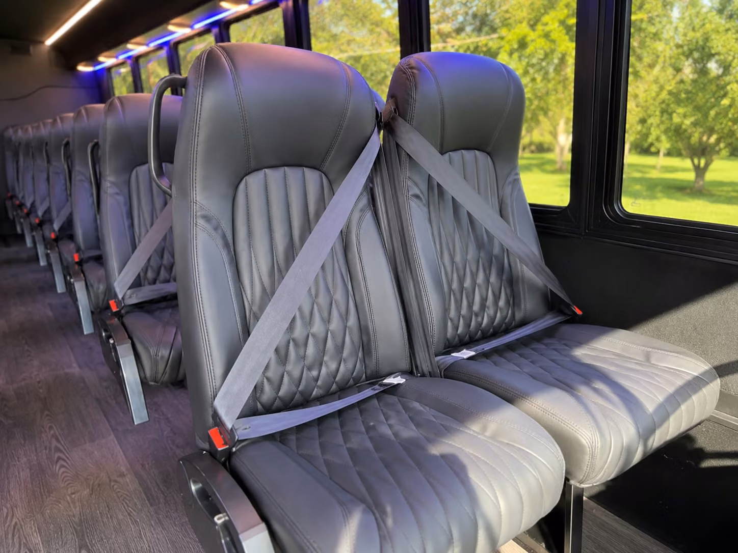 18 passenger minibus interior