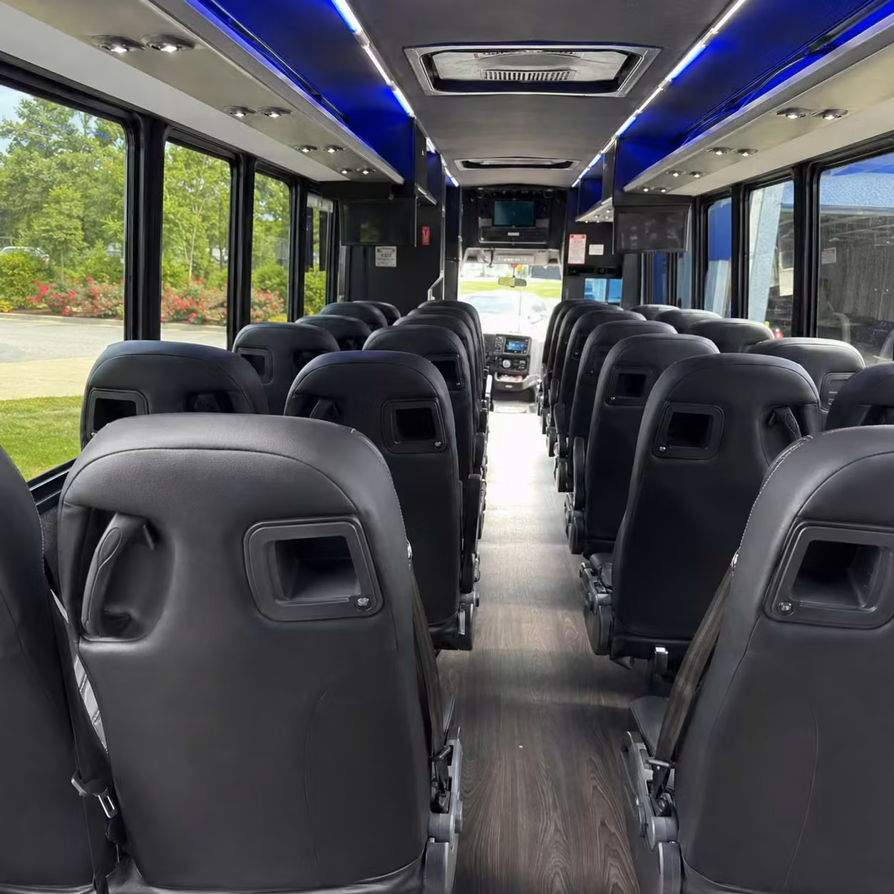 28 passenger minibus inside