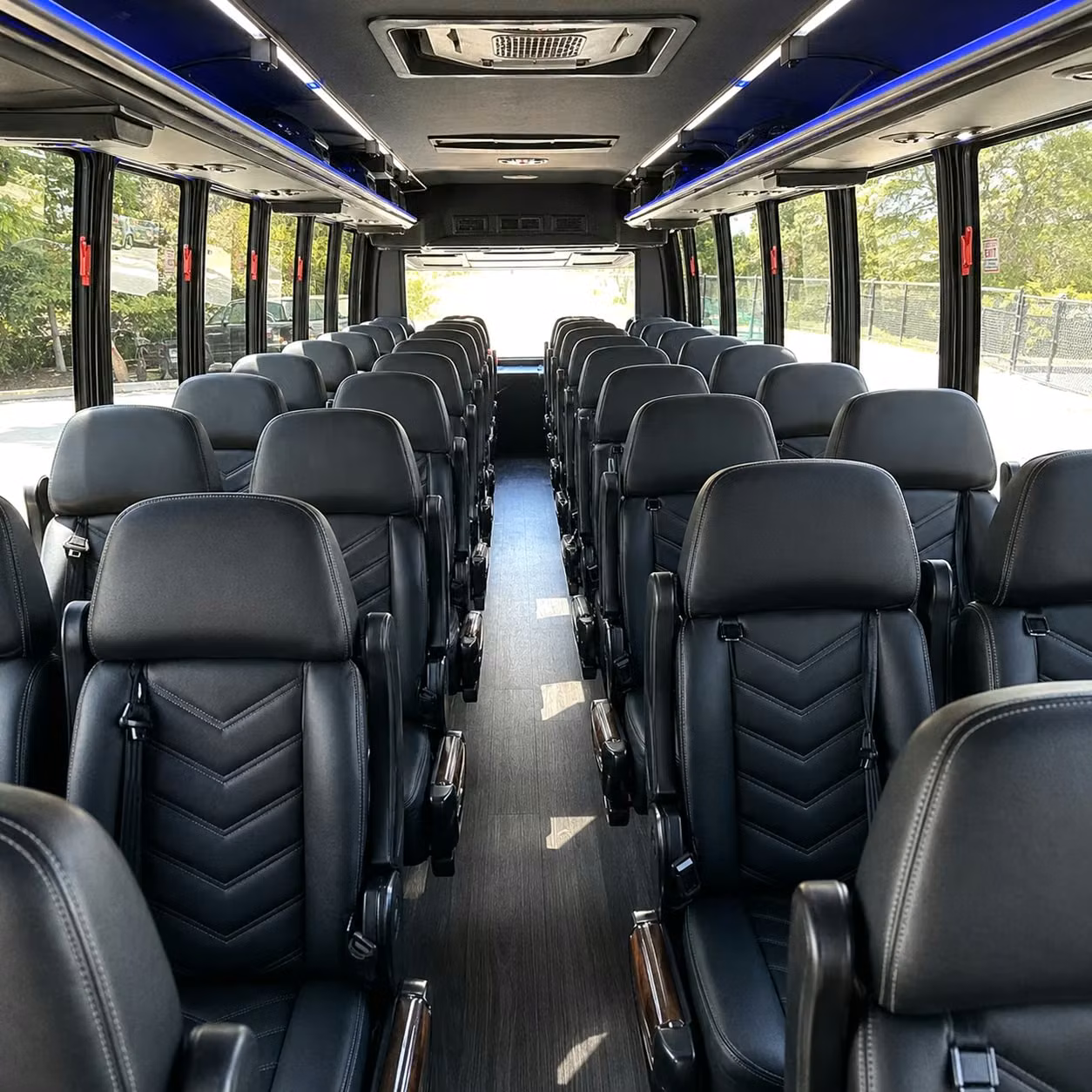 28 passenger minibus interior