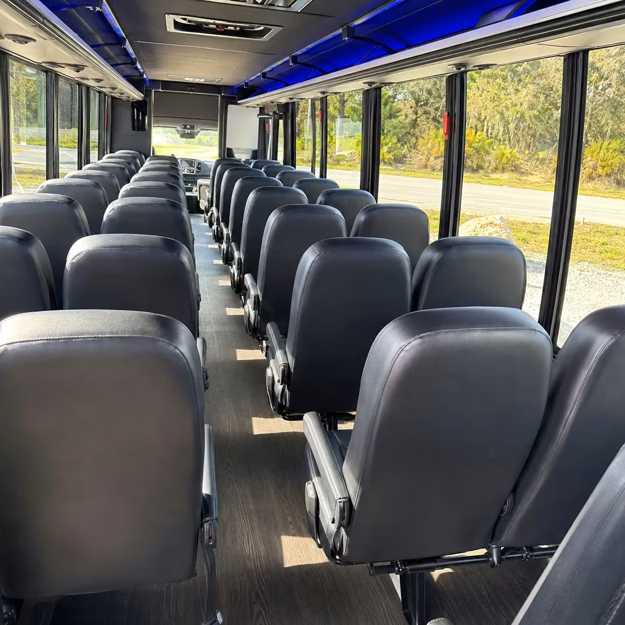 35 passenger minibus inside