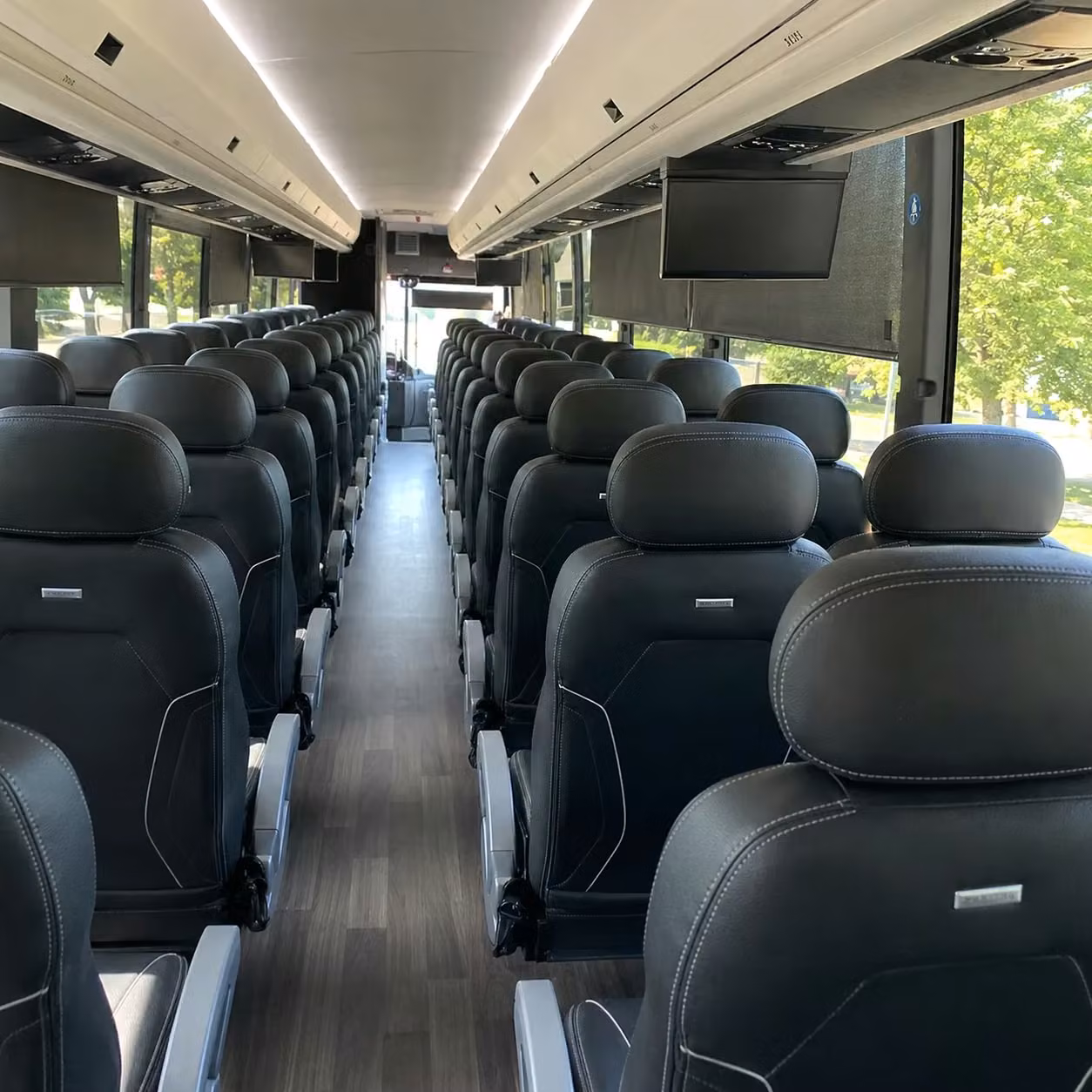 centennial charter bus interior
