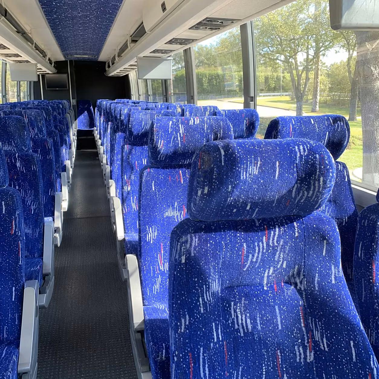centennial charter bus rental interior