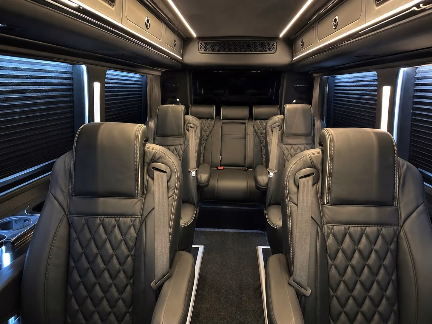 sprinter van with driver inside